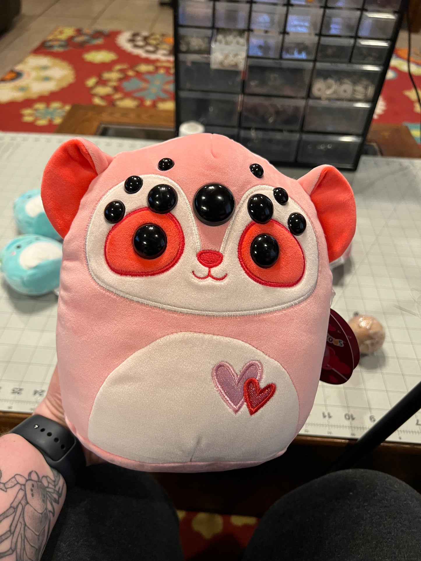 Valentines monkey squishmallow