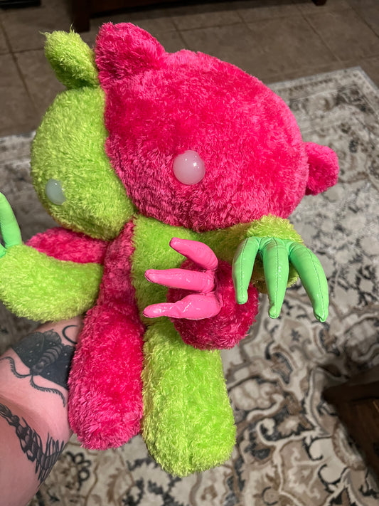 Half and half gloomy bear