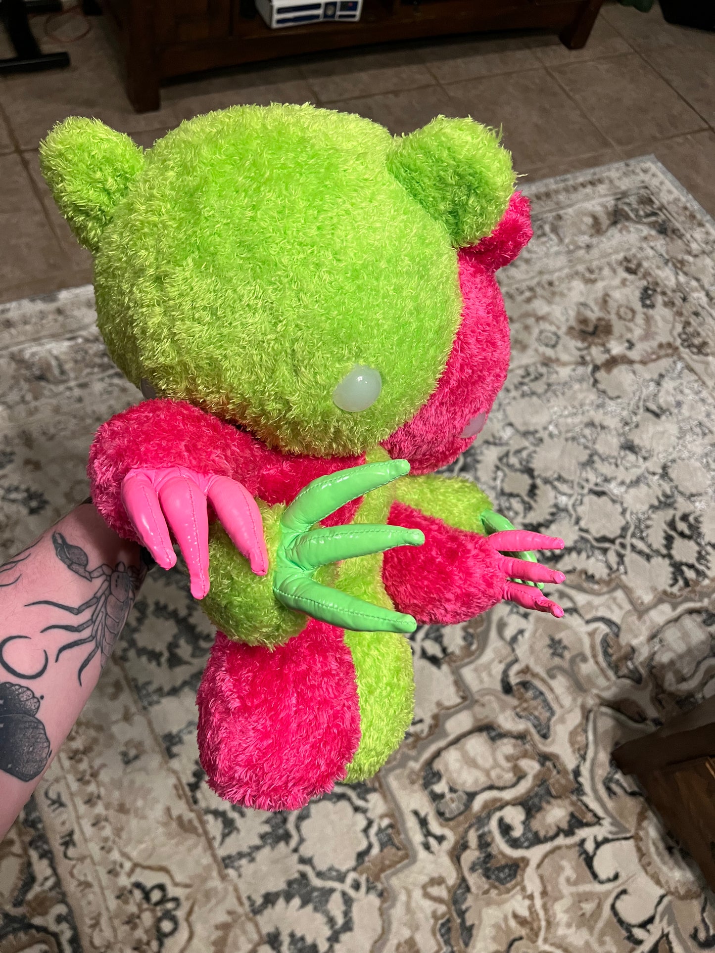 Half and half gloomy bear
