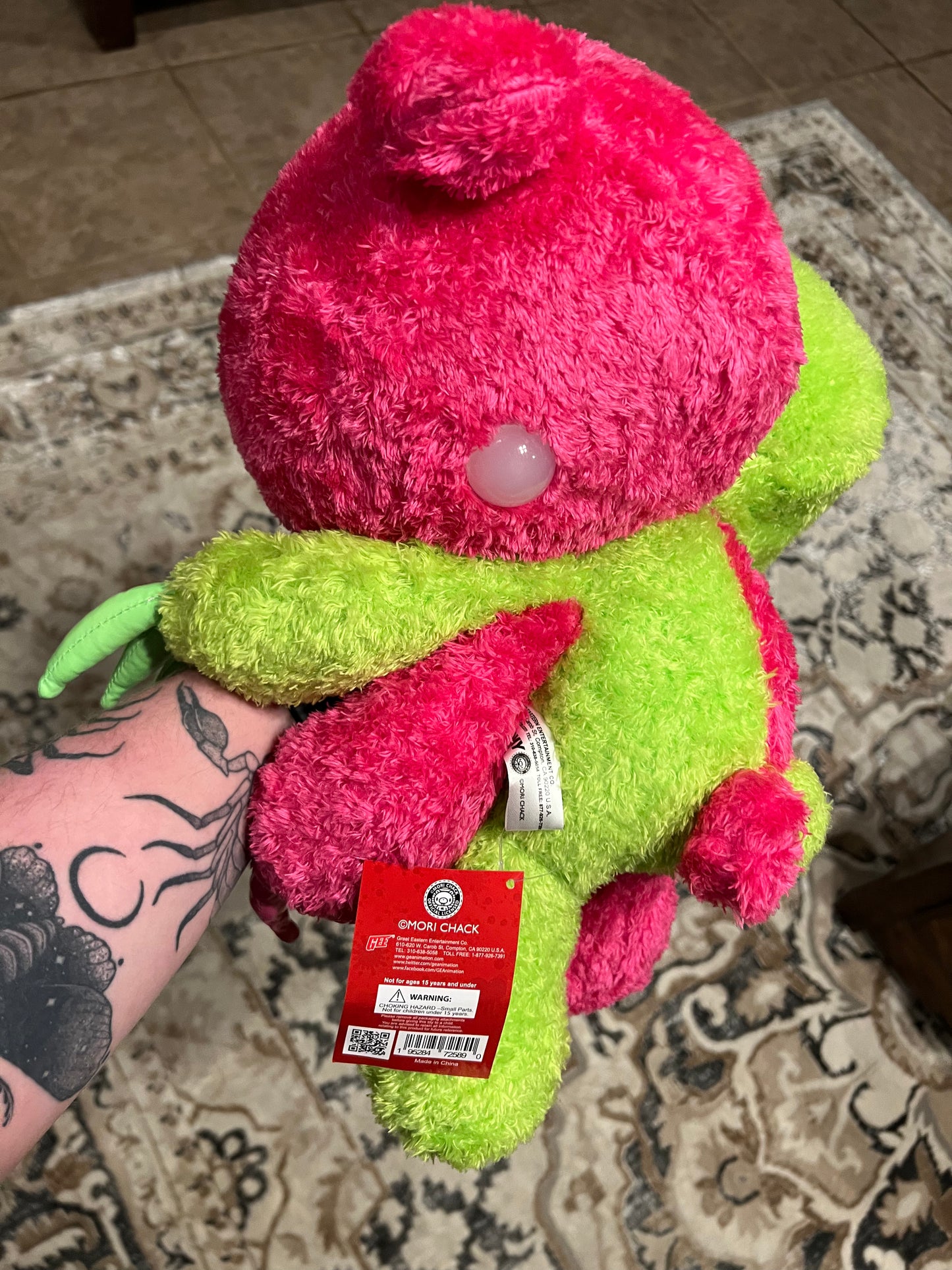 Half and half gloomy bear