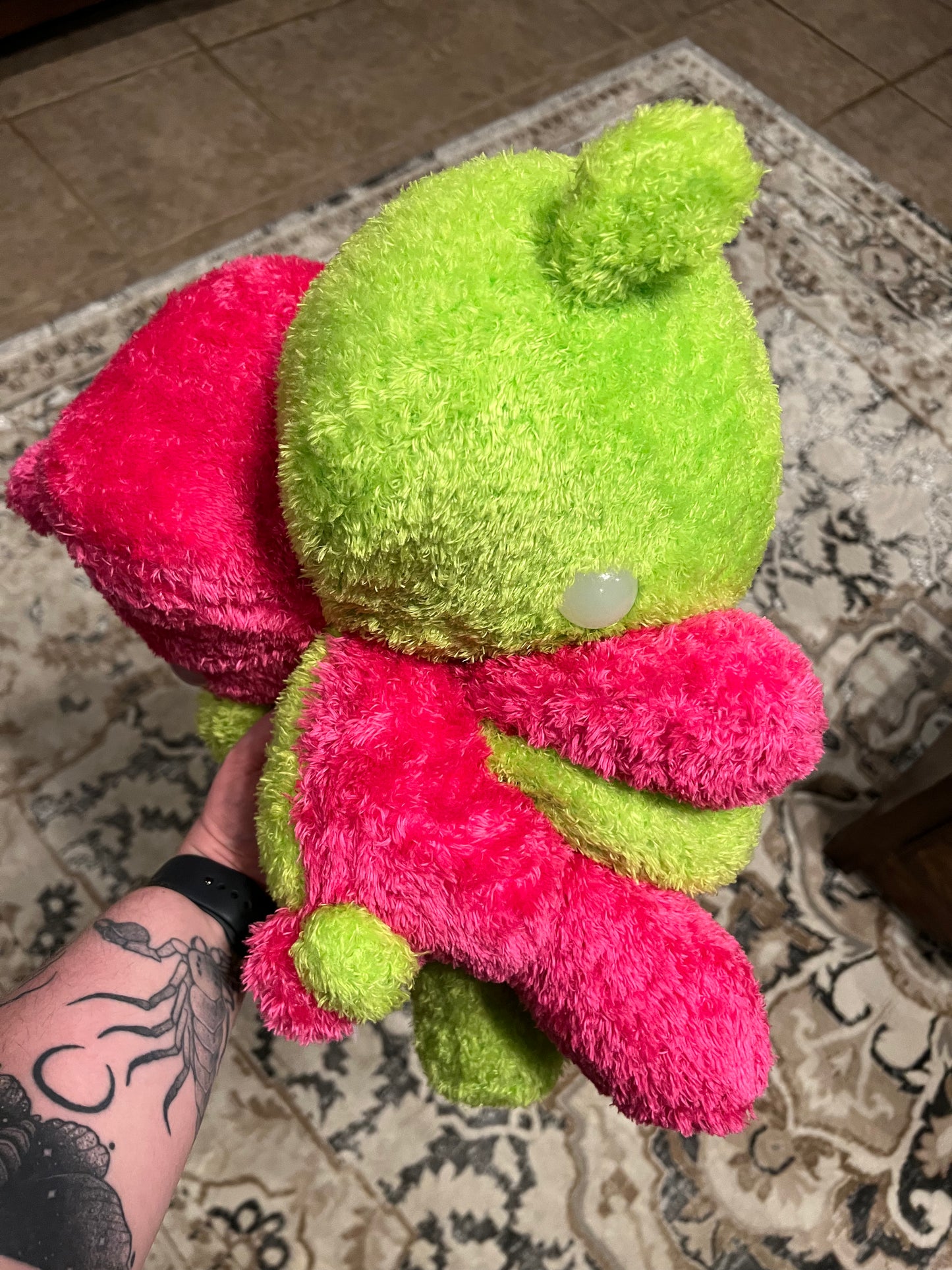 Half and half gloomy bear