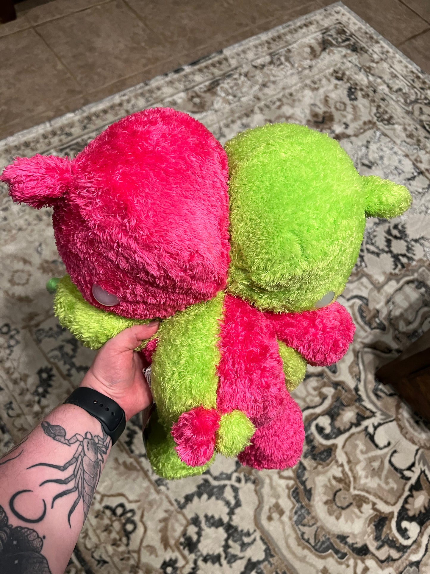 Half and half gloomy bear