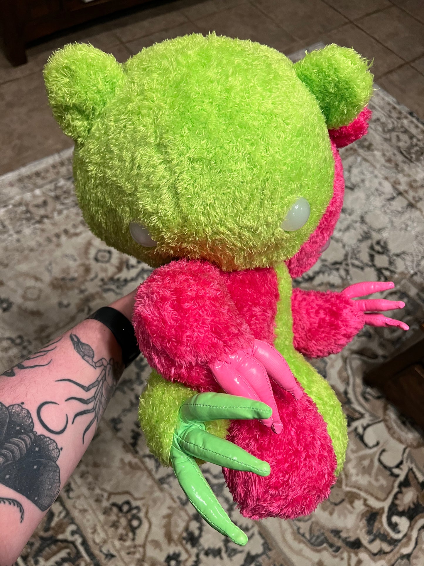 Half and half gloomy bear