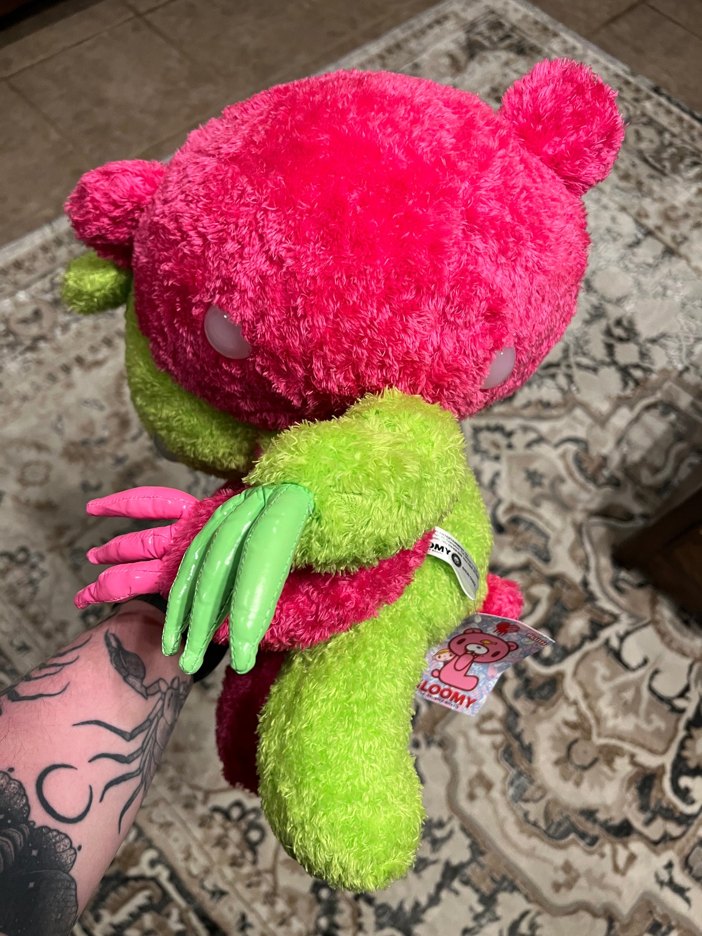 Half and half gloomy bear