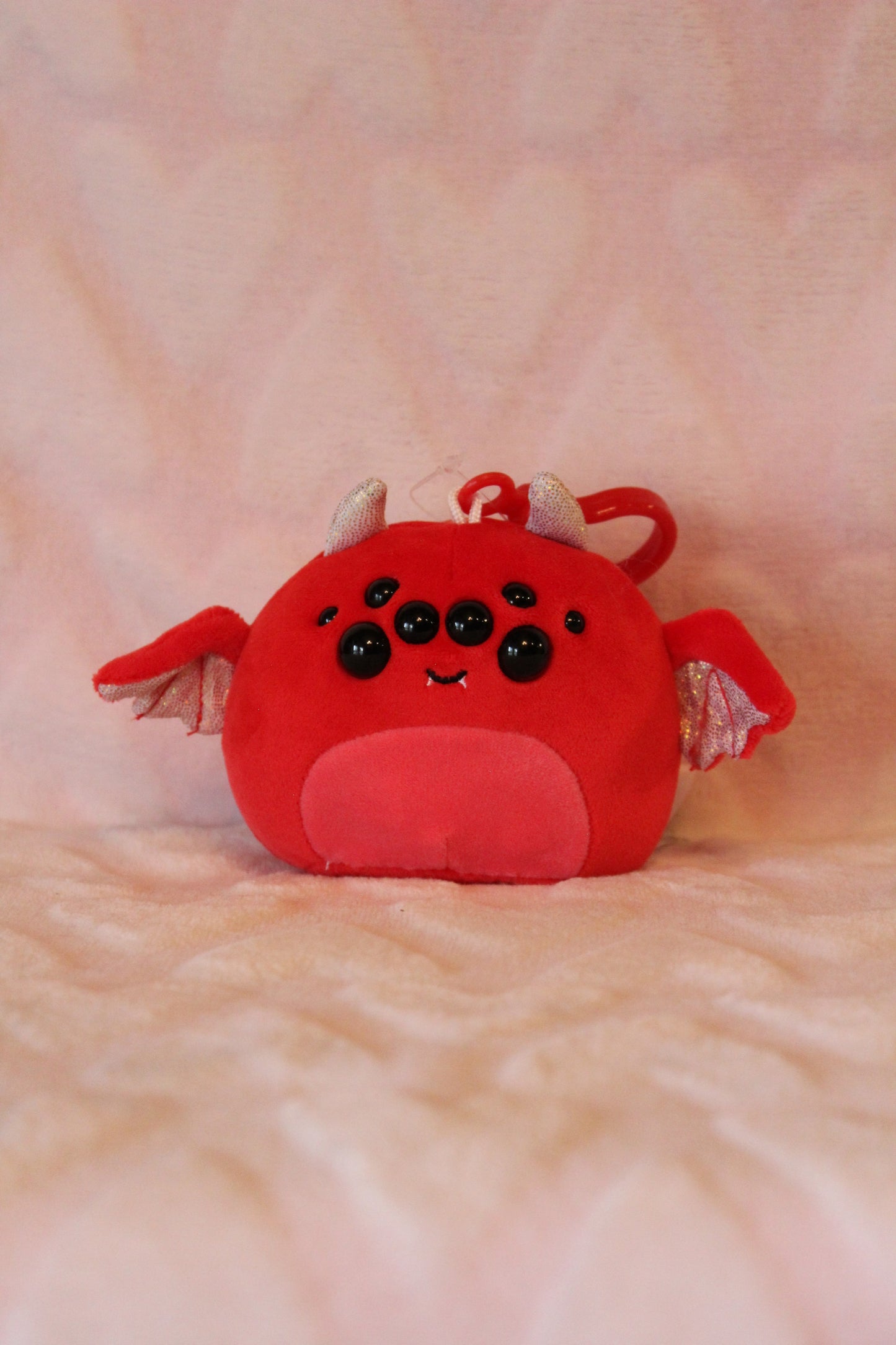 Red devil bat clip on squishmallow 2