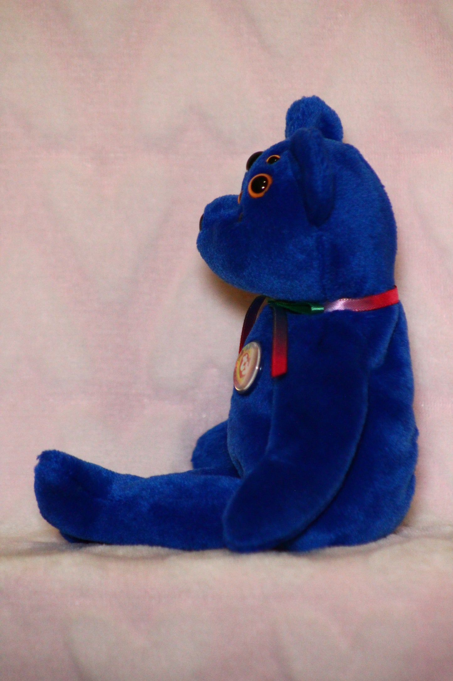 Blue beanie baby bear