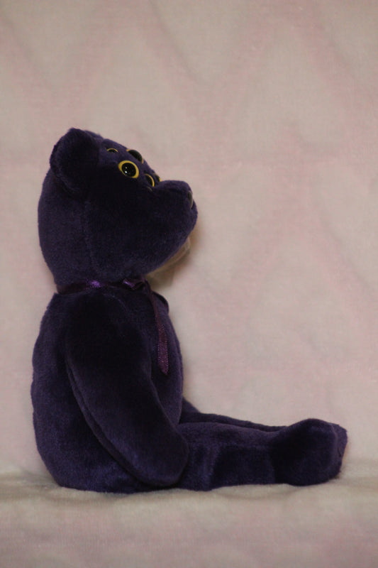 Purple Princess Diana beanie baby bear