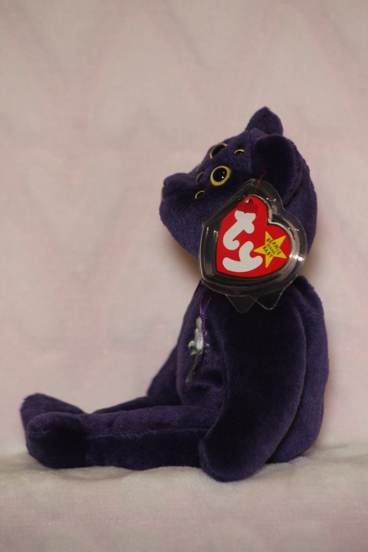 Purple Princess Diana beanie baby bear
