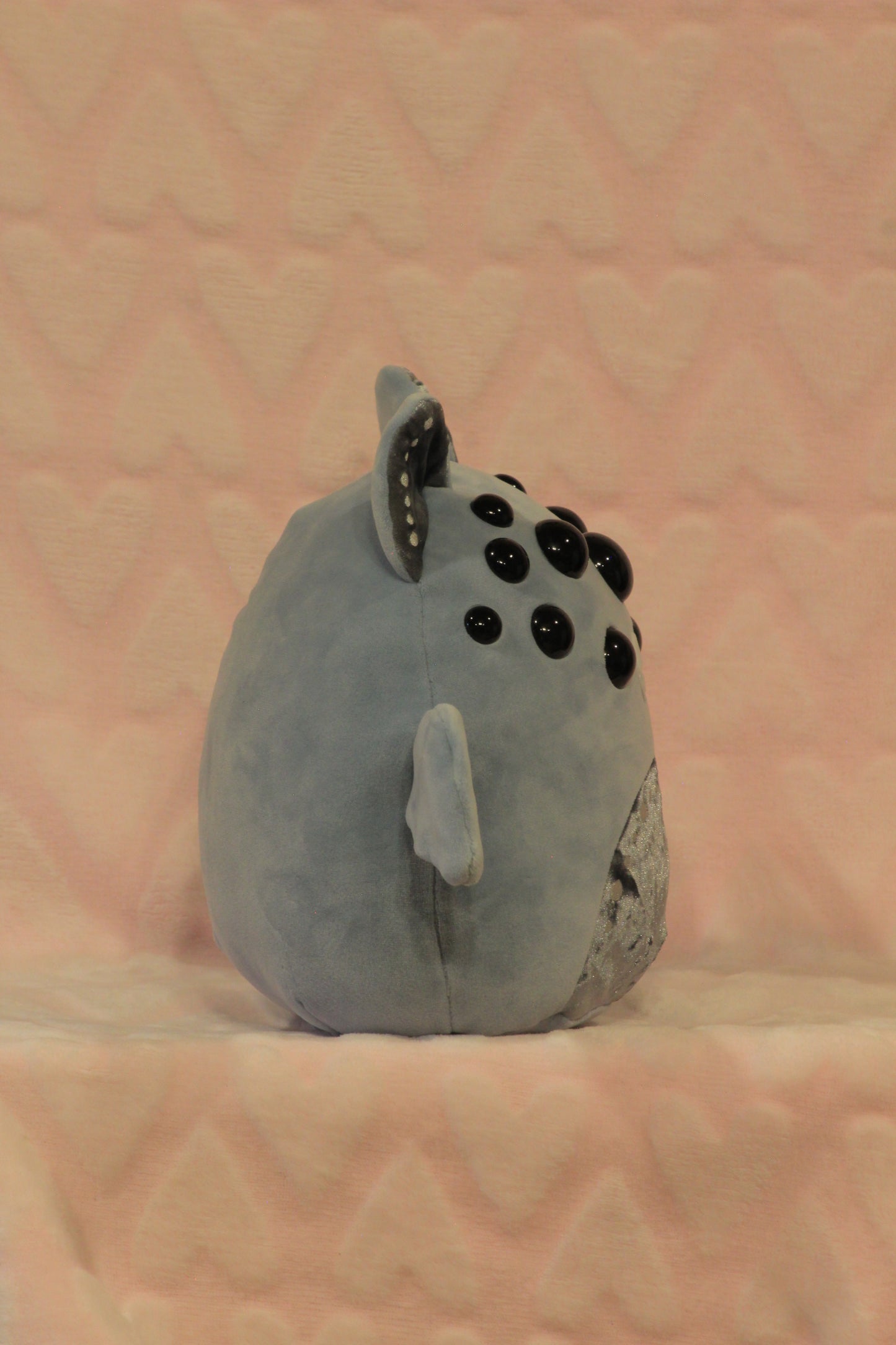 Small/medium gray velvet bat squish