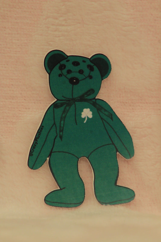 Sticker pre-order green luck bear