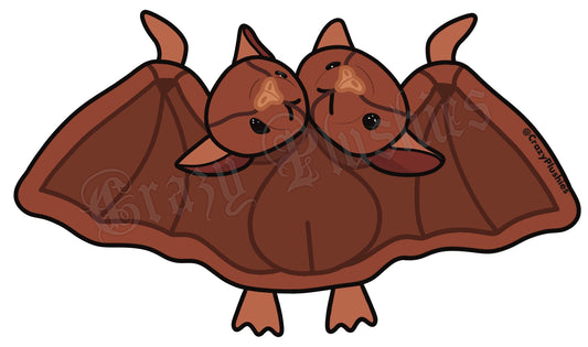 Keychain pre-order 2 headed bat