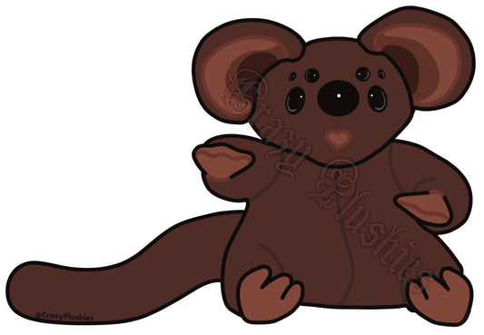 Sticker pre-order bush baby