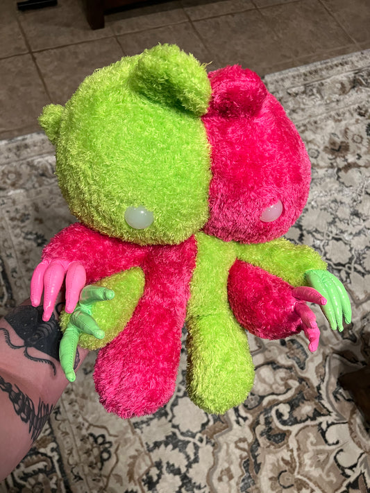 Half and half gloomy bear