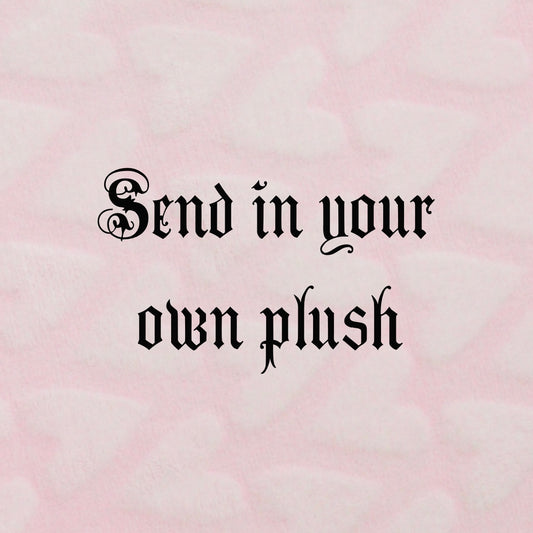 Send in your own plush custom/commission