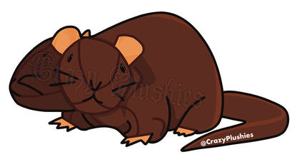 Keychain pre-order 2 headed rat