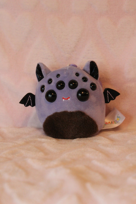 Purple bat clip on squishmallow 2