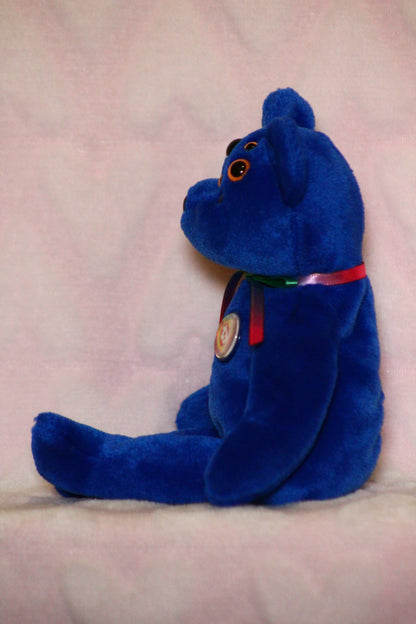 Blue beanie baby bear