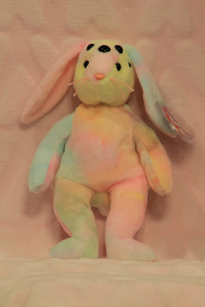 Rainbow beanie baby bunny
