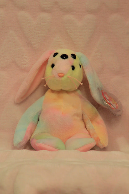 Rainbow beanie baby bunny