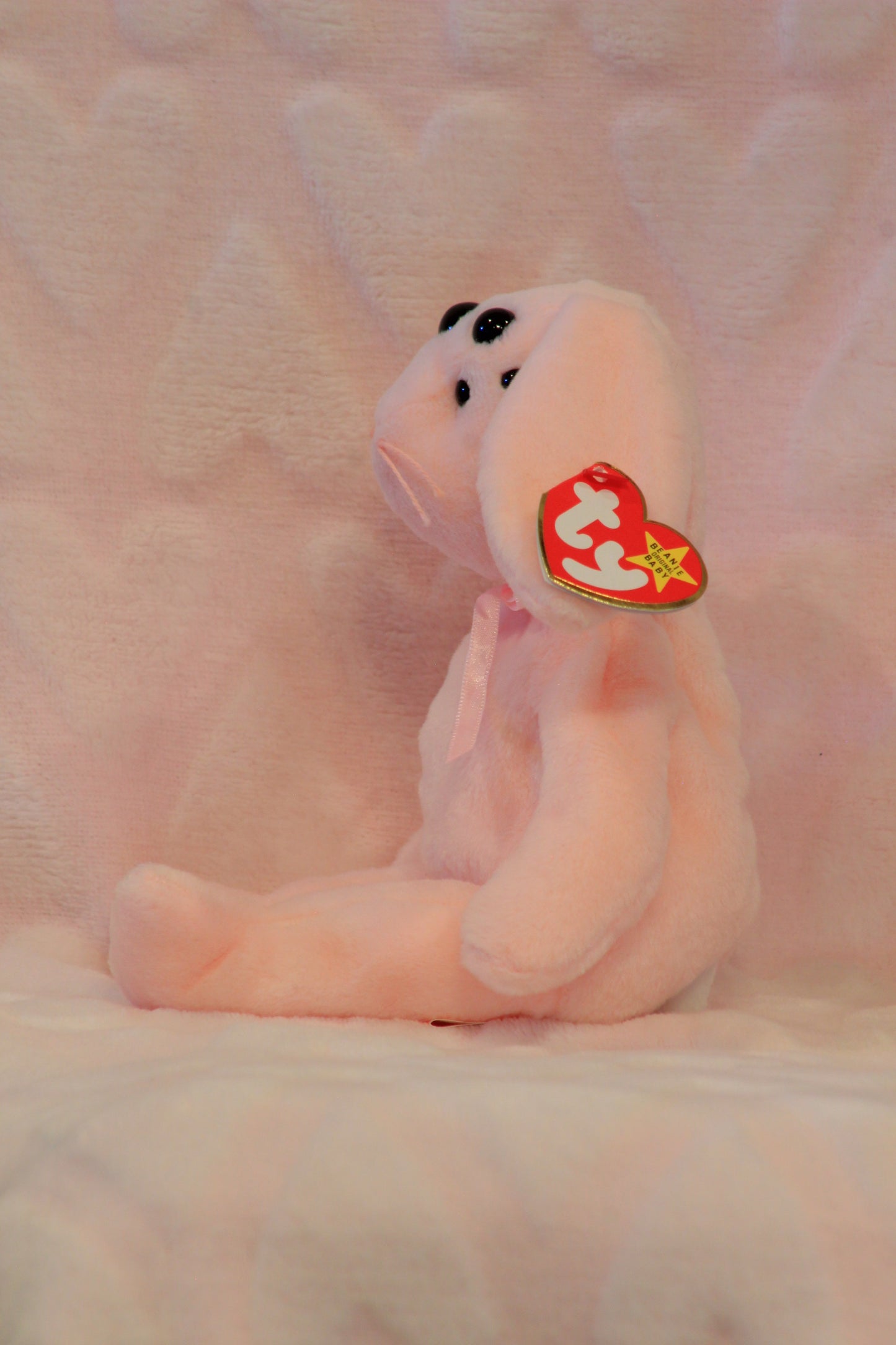 Pink beanie baby bunny