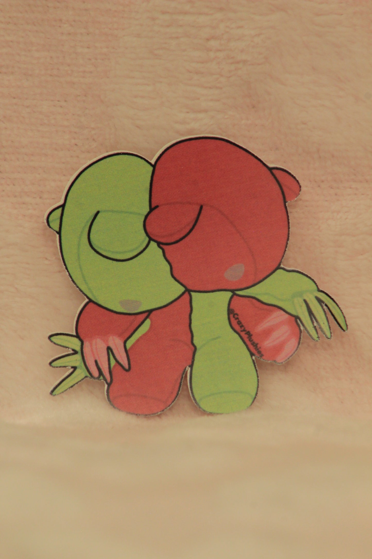Sticker pre-order pink & green bear