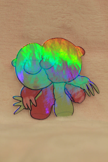 Sticker pre-order pink & green bear