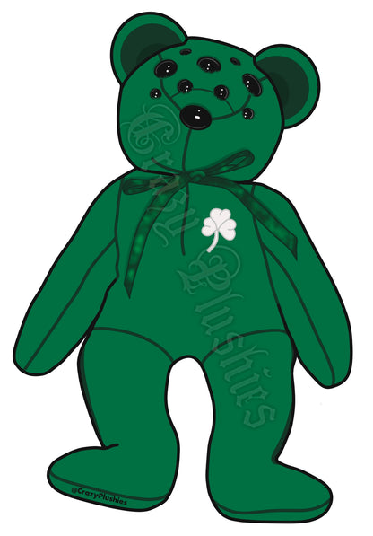 Sticker pre-order green luck bear