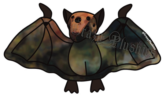 Sticker pre-order bat with extra eyes