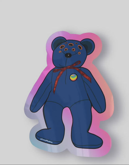 Sticker pre-order blue club bear